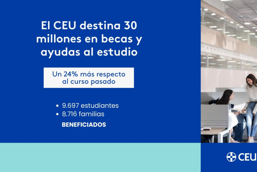 El CEU aumenta sus becas un 24% y supera los 30 millones en ayudas en 2025-26